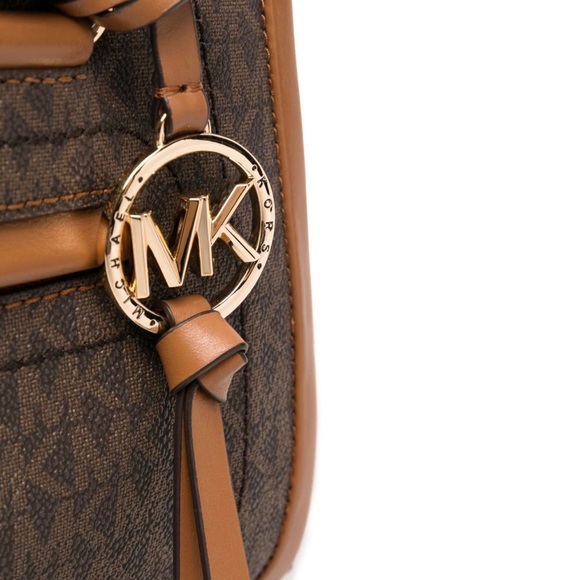 MICHAEL KORS Carine Satchel Crossbody Coated Canvas Leather Bag - Picture 9 of 10